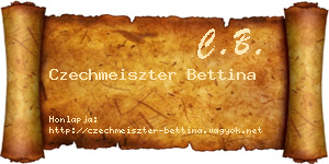 Czechmeiszter Bettina névjegykártya