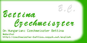 bettina czechmeiszter business card